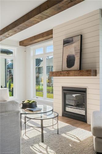 26 Harvest Drive, Niagara-On-The-Lake, ON - Indoor Photo Showing Living Room With Fireplace