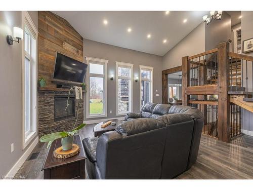 53214 Winger Road, Wainfleet, ON - Indoor Photo Showing Other Room With Fireplace