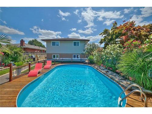 23 Andrea Drive, St. Catharines, ON - Outdoor With In Ground Pool With Backyard With Exterior