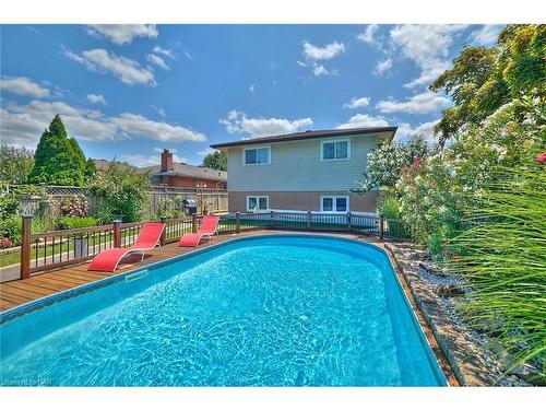 23 Andrea Drive, St. Catharines, ON - Outdoor With In Ground Pool With Backyard