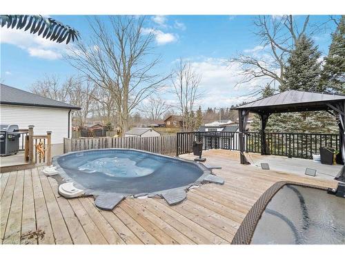 83 Gordon Avenue, Ridgeway, ON - Outdoor With Above Ground Pool With Deck Patio Veranda With Backyard