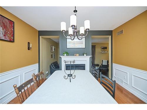 67 Melissa Crescent, Welland, ON - Indoor Photo Showing Dining Room With Fireplace