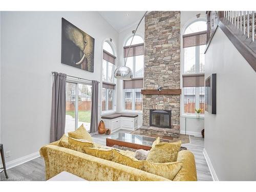 26 Christie Street, St. Catharines, ON - Indoor Photo Showing Living Room With Fireplace