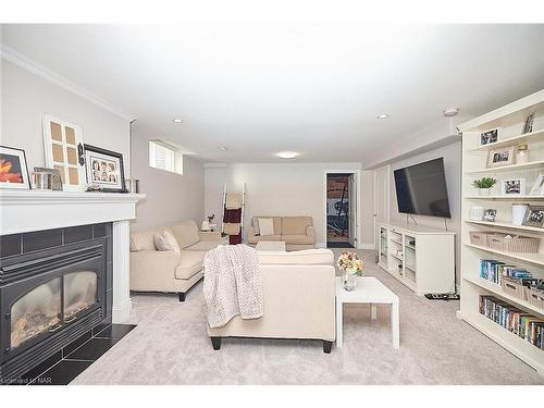 3359 Laurie Avenue, Vineland Station, ON - Indoor Photo Showing Living Room With Fireplace