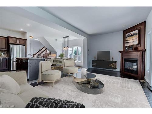 57 Videl Crescent N, St. Catharines, ON - Indoor Photo Showing Living Room With Fireplace