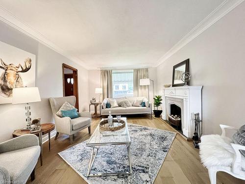 79 Clonmore Drive, Toronto, ON - Indoor Photo Showing Living Room With Fireplace