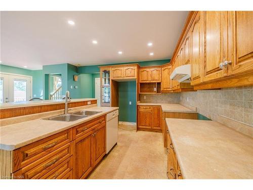 56 Wanda Road, St. Catharines, ON - Indoor Photo Showing Kitchen With Double Sink