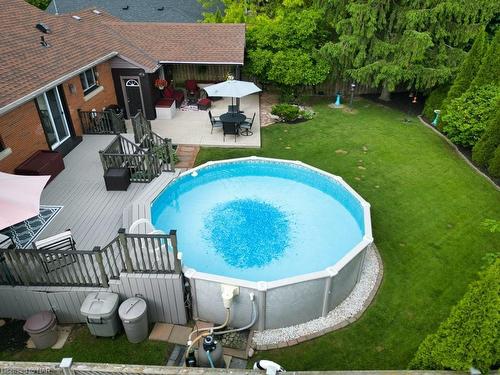 3480 Callan Street, Niagara Falls, ON - Outdoor With Above Ground Pool With Backyard