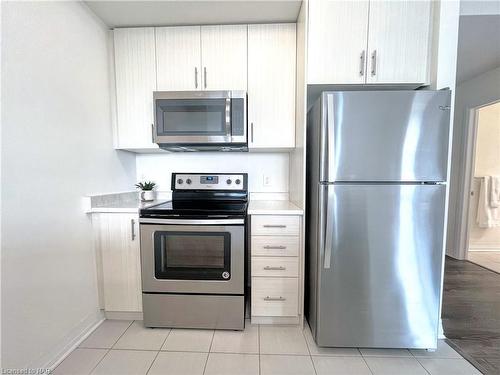 403-10 Concord Place, Grimsby, ON - Indoor Photo Showing Kitchen With Stainless Steel Kitchen