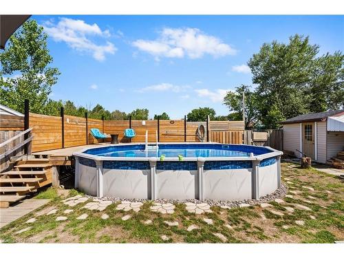 196 Martin Street, Welland, ON - Outdoor With Above Ground Pool With Backyard