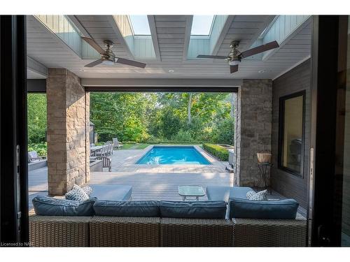 566 Lansdowne Avenue, Niagara-On-The-Lake, ON - Outdoor With In Ground Pool With Deck Patio Veranda