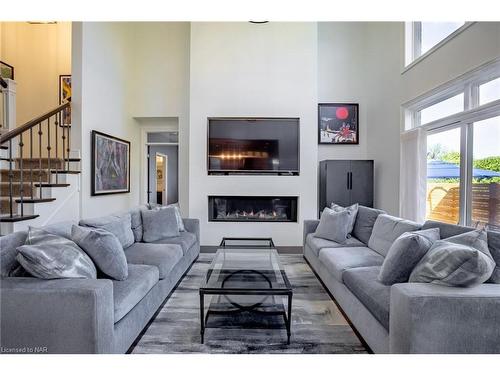 1 Tuscany Court, St. Catharines, ON - Indoor Photo Showing Living Room With Fireplace