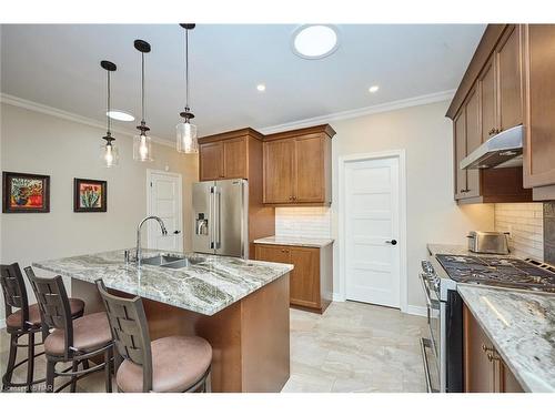 57 Campbell Street Street, Thorold, ON - Indoor Photo Showing Kitchen With Double Sink With Upgraded Kitchen