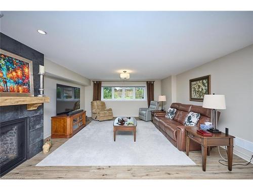 57 Campbell Street Street, Thorold, ON - Indoor Photo Showing Living Room With Fireplace