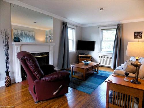 57 Edgar Street, Welland, ON - Indoor Photo Showing Living Room With Fireplace