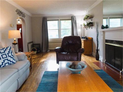 57 Edgar Street, Welland, ON - Indoor Photo Showing Living Room With Fireplace