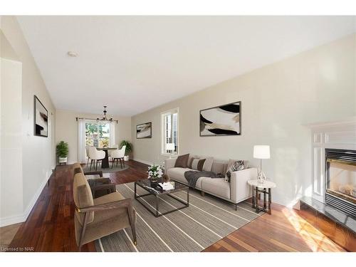 32 Mcnamara Street, Thorold, ON - Indoor Photo Showing Living Room With Fireplace