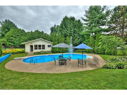 1 Alder Crescent, Pelham, ON - Outdoor With In Ground Pool With Backyard