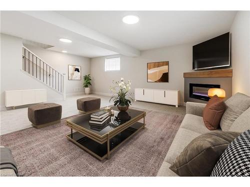 64 Hickory Court, Port Colborne, ON - Indoor Photo Showing Living Room With Fireplace