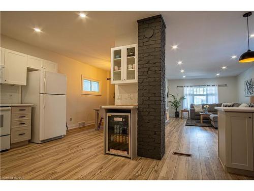 56 Chaplin Avenue, St. Catharines, ON - Indoor Photo Showing Kitchen With Fireplace