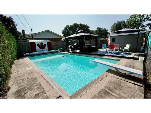 135 Pinehurst Drive, Welland, ON - Outdoor With In Ground Pool With Deck Patio Veranda