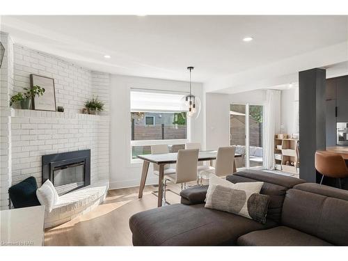 120 Keefer Road, Thorold, ON - Indoor Photo Showing Living Room With Fireplace