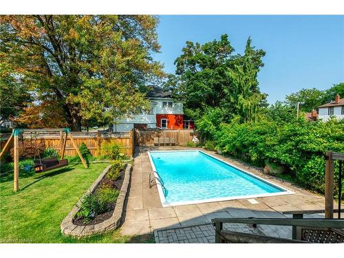 309 Queenston Street, St. Catharines, ON - Outdoor With In Ground Pool With Deck Patio Veranda With Backyard