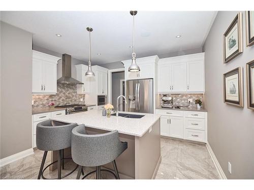 91 Ailsa Trail Trail, Welland, ON - Indoor Photo Showing Kitchen With Double Sink With Upgraded Kitchen