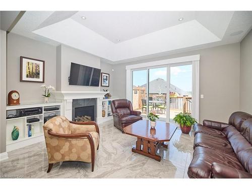 91 Ailsa Trail Trail, Welland, ON - Indoor Photo Showing Living Room With Fireplace