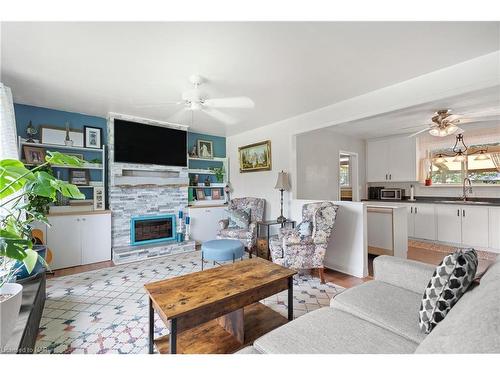 2950 Nigh Road, Ridgeway, ON - Indoor Photo Showing Living Room With Fireplace