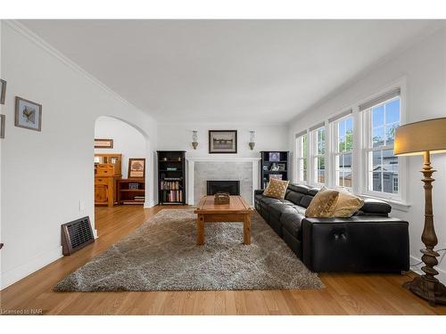 2 Hilda Street, Welland, ON - Indoor Photo Showing Living Room With Fireplace