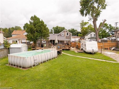 24 Church Street, Port Colborne, ON - Outdoor With Above Ground Pool With Backyard