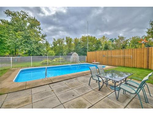 27 Meadowvale Place, Welland, ON - Outdoor With In Ground Pool With Deck Patio Veranda With Backyard