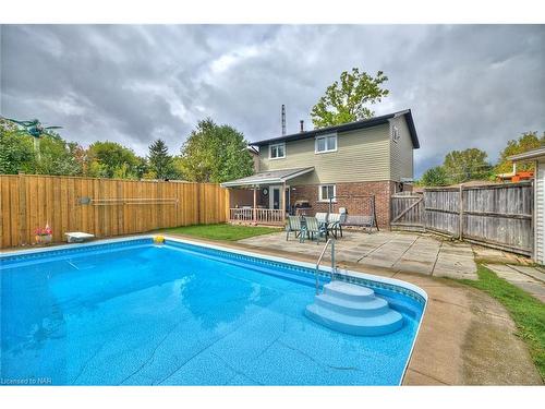 27 Meadowvale Place, Welland, ON - Outdoor With In Ground Pool With Deck Patio Veranda With Backyard