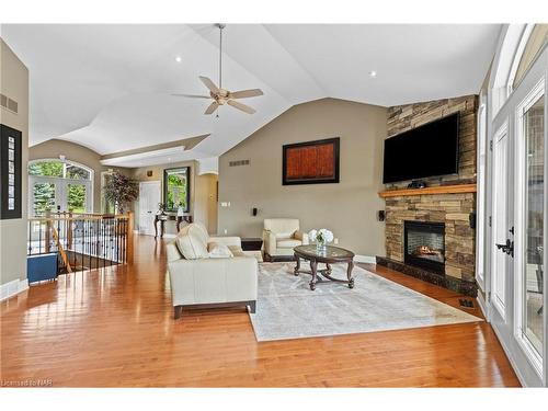 63 Tanbark Road, Niagara-On-The-Lake, ON - Indoor Photo Showing Living Room With Fireplace