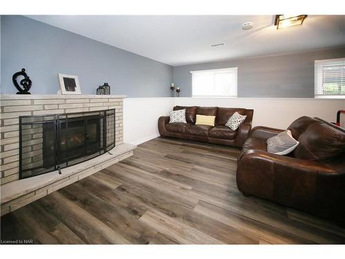 63 Catherine Street, Fort Erie, ON - Indoor Photo Showing Living Room With Fireplace