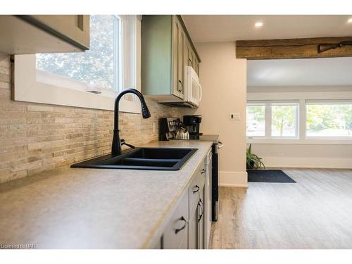 241 First Avenue, Welland, ON - Indoor Photo Showing Kitchen With Double Sink