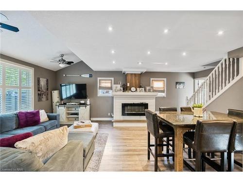 10562 Lakeshore Road W, Port Colborne, ON - Indoor Photo Showing Living Room With Fireplace