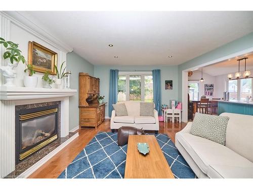 59 Thorold Road E, Welland, ON - Indoor Photo Showing Living Room With Fireplace