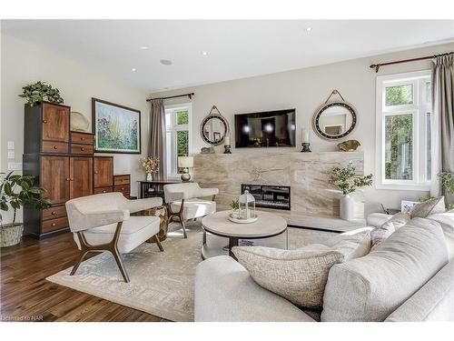 13 Old Mill Lane Lane, Niagara-On-The-Lake, ON - Indoor Photo Showing Living Room With Fireplace