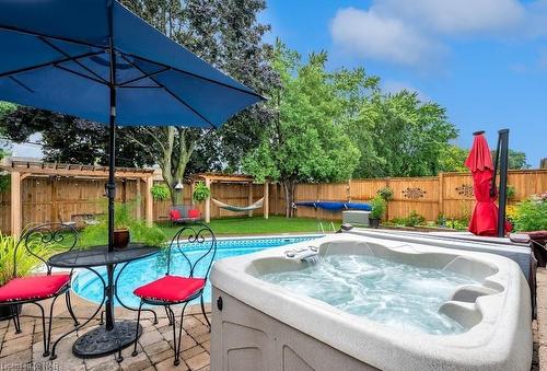 5990 Stevens Street, Niagara Falls, ON - Outdoor With In Ground Pool With Backyard