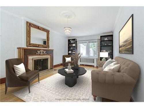 6 Highland Gardens, Welland, ON - Indoor Photo Showing Living Room With Fireplace