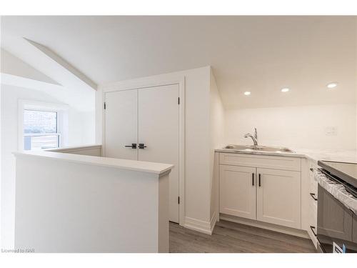 Upper-22-24 Queenston Street, St. Catharines, ON - Indoor Photo Showing Kitchen With Double Sink