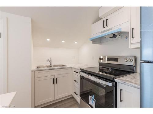 Upper-22-24 Queenston Street, St. Catharines, ON - Indoor Photo Showing Kitchen With Double Sink