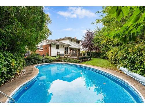 17 Pioneer Court, St. Catharines, ON - Outdoor With In Ground Pool With Backyard