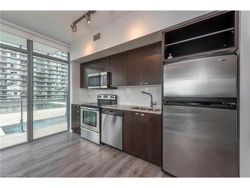 405-103 The Queensway, Toronto, ON - Indoor Photo Showing Kitchen With Double Sink