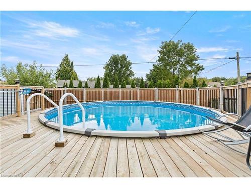 6788 Stamford Green Drive, Niagara Falls, ON - Outdoor With Above Ground Pool With Deck Patio Veranda