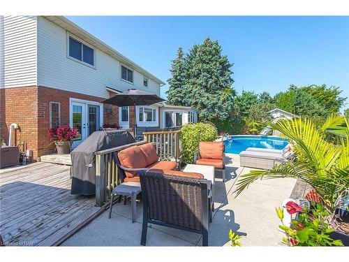 38 Banburry Crescent, Grimsby, ON - Outdoor With Above Ground Pool With Deck Patio Veranda With Exterior