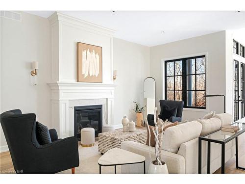 3542 Whispering Woods Trail, Ridgeway, ON - Indoor Photo Showing Living Room With Fireplace