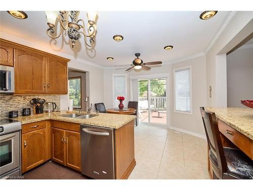 24 Bascary Crescent, St. Catharines, ON - Indoor Photo Showing Kitchen With Double Sink